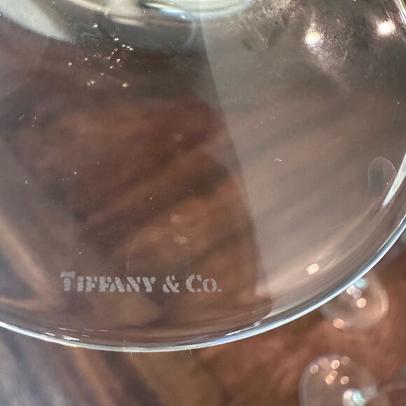Tiffany & Co. Elegant Crystal Wine Glass - Picture 2 of 6